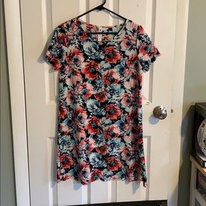 Floral Short Sleeved Dress